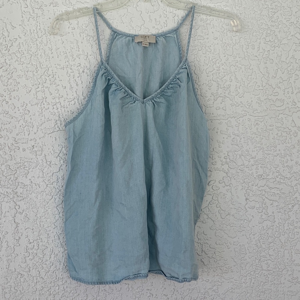 LOFT Light Blue Camisole Top size MP